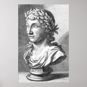 Bust of Xenophanes Poster