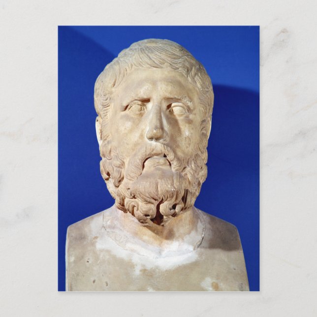 Bust of Zeno of Citium Postcard (Front)