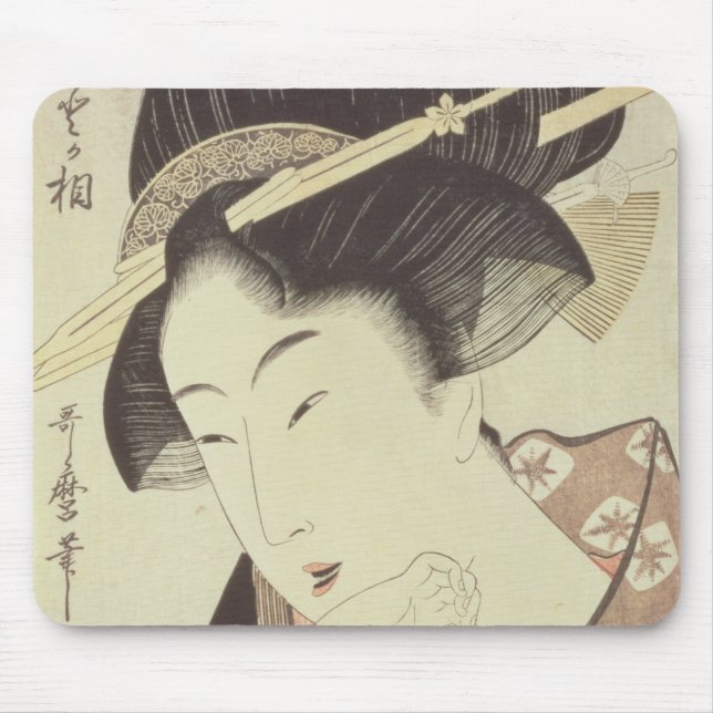 Bust portrait of the heroine Kioto of the Itoya Mouse Pad (Front)