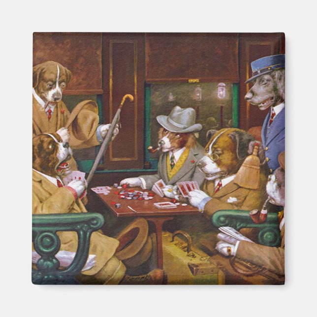 Busted! ("His Station and Four Aces") Magnet (Front)