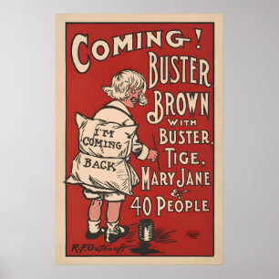 Buster Brown Vintage Poster