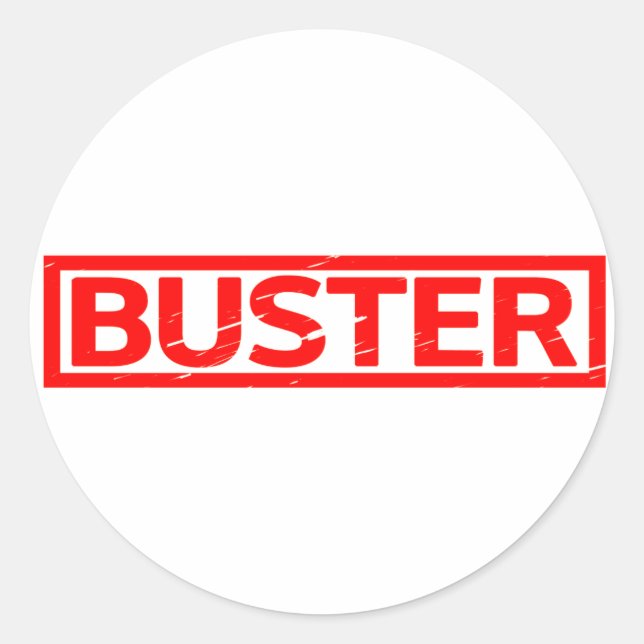 Buster Stamp Classic Round Sticker (Front)