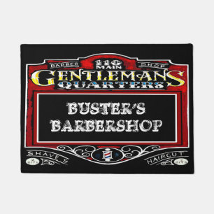 Busters Barbershop Personalize Doormat
