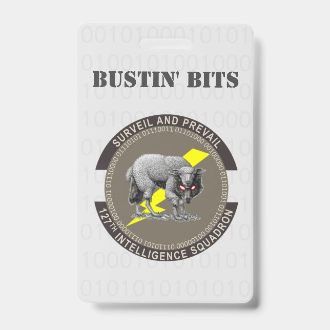 Bustin Bits ID Card Badge (Front)