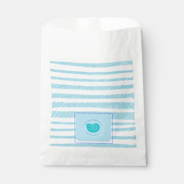 Bustine di cartaper alimentiCustom White Favour Ba Bag (Front)