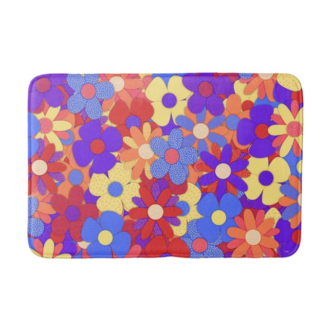 Bustling Bouquet Bath Mat (Front)