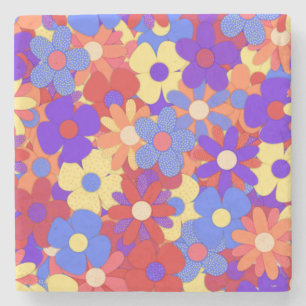 Bustling Bouquet Stone Coaster