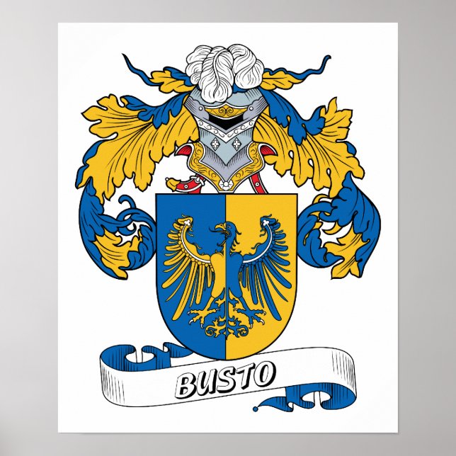Busto Family Crest Poster (Front)