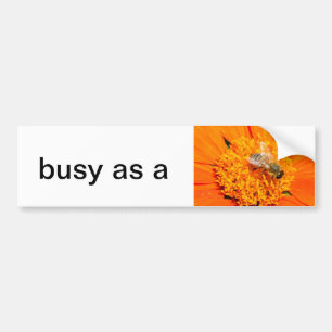 busy as a bee bumper sticker