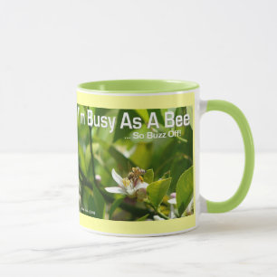 Busy as a Bee, So Buzz Off - Ringer Mug