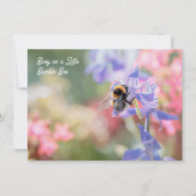 "Busy as a Little Bumble Bee" Soft Pastel Flowers