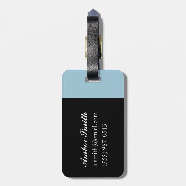 Busy Beach Luggage Tag (Back Vertical)