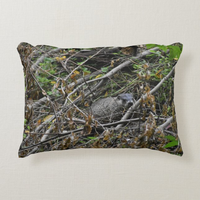 Busy Beaver Accent Pillow (Front)