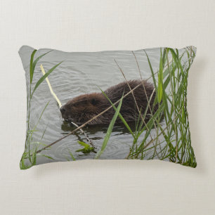 Busy Beaver Accent Pillow