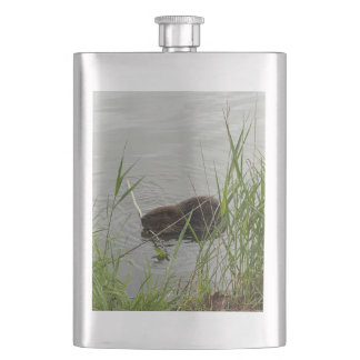 Busy Beaver Hip Flask