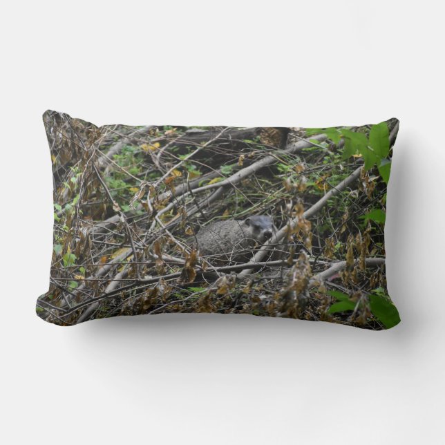 Busy Beaver Lumbar Pillow (Front)