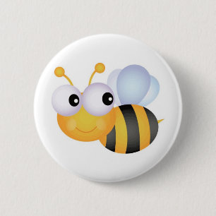 Busy Bee 2 Inch Round Button