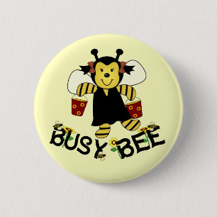 Busy Bee 2 Inch Round Button