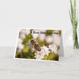 Busy Bee Birthday Card