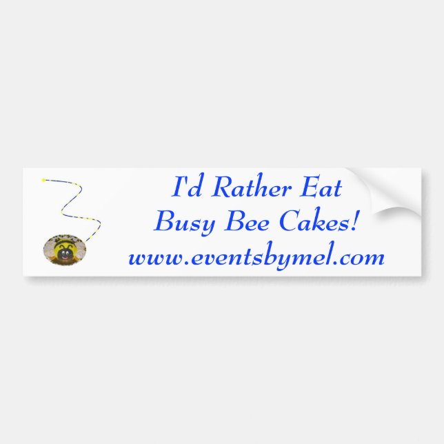 Busy Bee Bumper Sticker (Front)