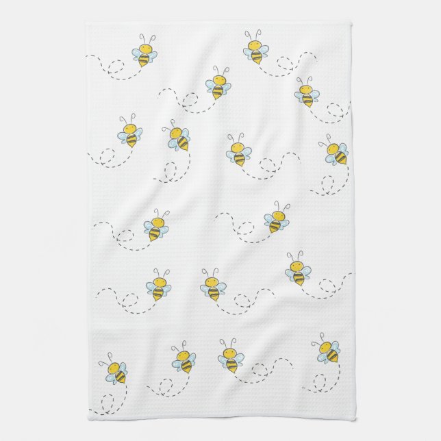 Busy Bee Kitchen Towel (Vertical)