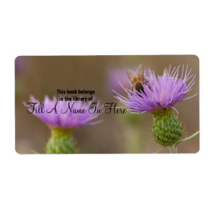 Busy Bee On Purple Thistle Photograph