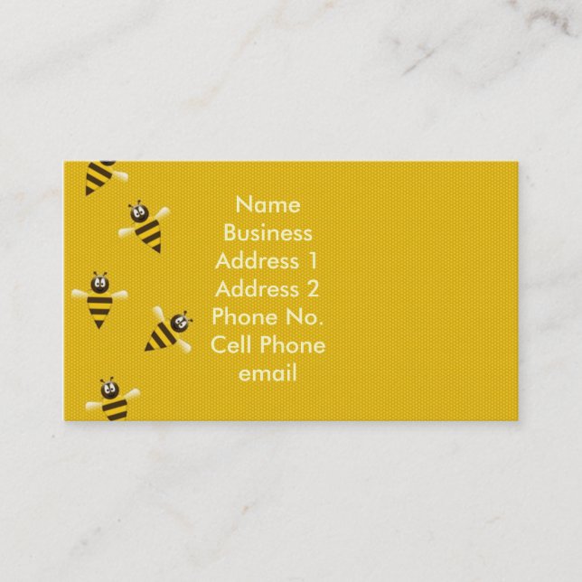 Busy Bee Profile Card (Front)