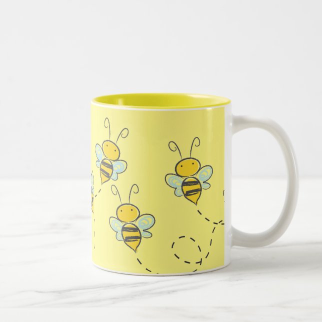 Busy Bee Two-Tone Coffee Mug (Right)