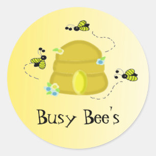 Busy Bee's Classic Round Sticker