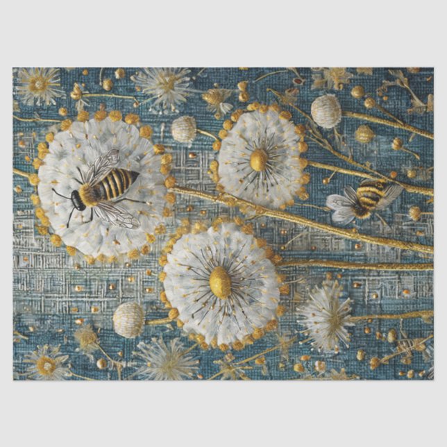Busy Bees Dandelion Forest Tissue Paper (Front)