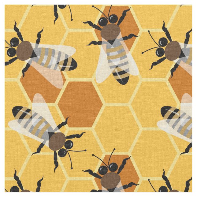Busy Bees Fabric (Close Up)