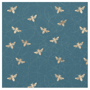 Busy Bees Pattern Design Fabric