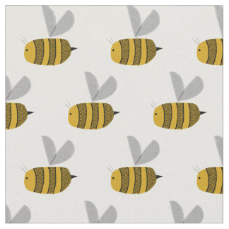 Busy bumble bees fabric