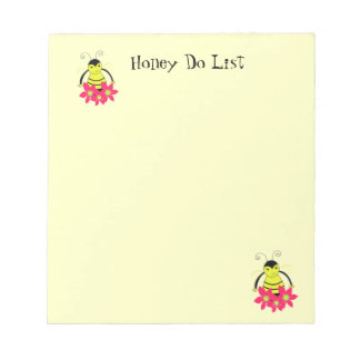 Busy Bumble Bees Honey Do List Notepad