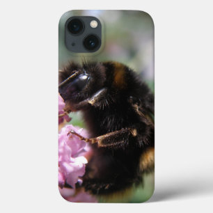 Busy Bumblebee and Pink Flowers iPad Case