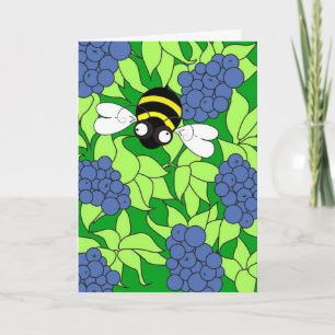 Busy Busy Bee Collection - Blueberry Delight Card