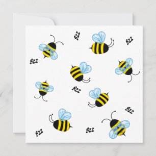 Busy Buzzing Bumble Bees Personalized Card