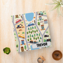 Busy City Roads Kids' Personalized