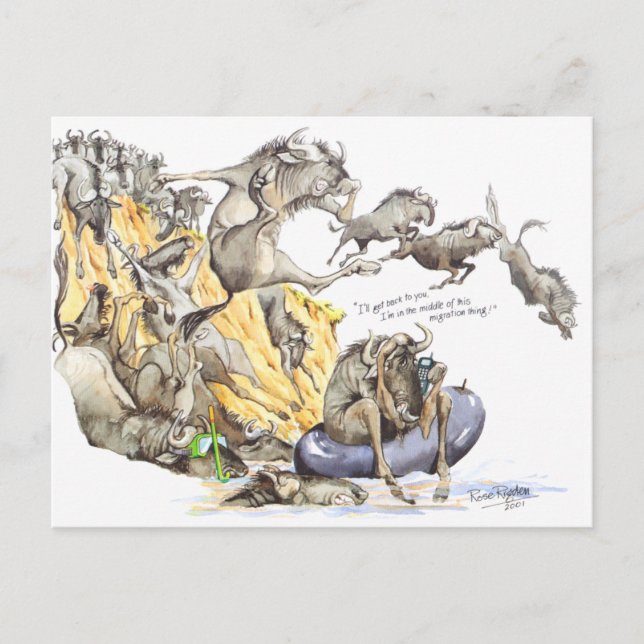 Busy day postcard (Front)