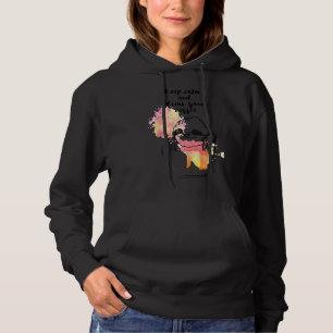 Busy Doing Nothing Sloth In The Cup Line Art Hoodie
