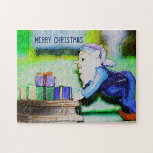 Busy Elf by Shirley Taylor Jigsaw Puzzle