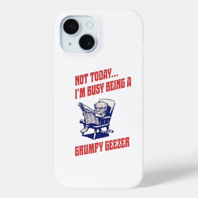 Busy Grumpy Geezer Case-Mate iPhone Case (Back)