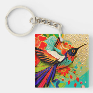 Busy Hummingbird Keychain