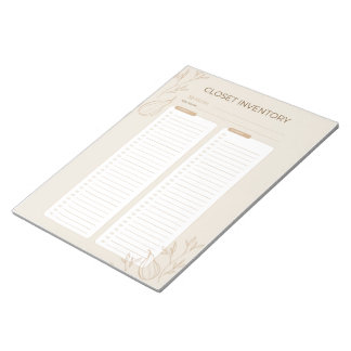 Busy Jewish Mom's Closet Inventory Checklist 2024 Notepad