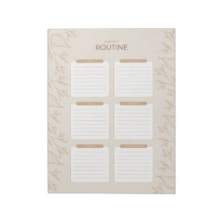 Busy Jewish Mom's Weekly Workout Routine Planner 2 Notepad