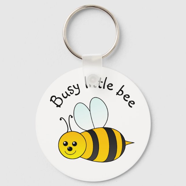 Busy Little Bee Keychain (Front)