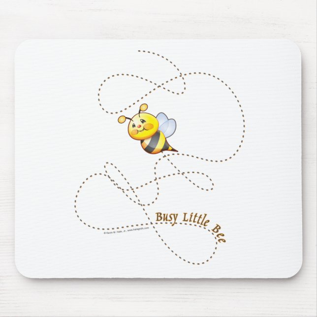 Busy Little Bee Mousepad (Front)