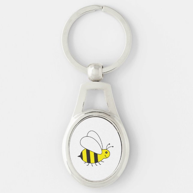 Busy Little Bumble Bee Keychain (Front)