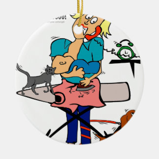 Busy Mom Ceramic Ornament