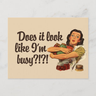 Busy Mom Postcard